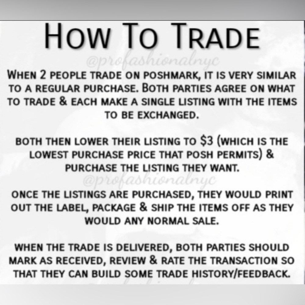 👉🏻👉🏻 Will trade with SELECTIVE poshers👈🏻👈🏻